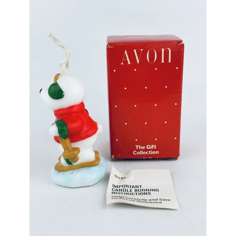 Avon‎ Gift Collection North Pole Pals Candle Ornament- Polar Bear Vintage 1988